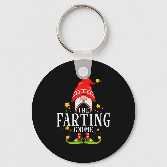 The Farting Gnome Christmas Matching  Nyckelring (Framsida)