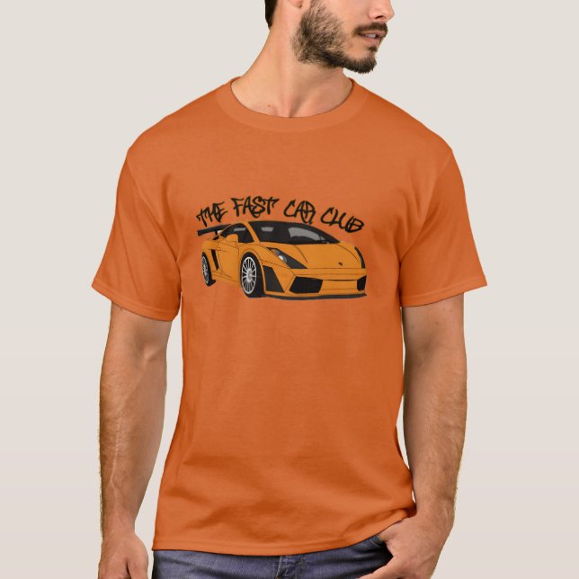 The Fast Car Club retro family T Shirt (Framsida)
