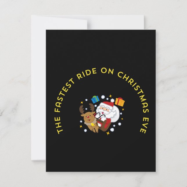 the fastest rie on the christmas eve kort (Framsida)