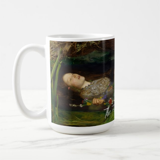The Fate of Ophelia Customizable Text  Kaffemugg (Vänster)
