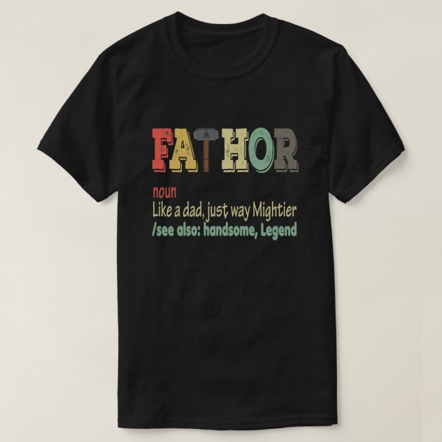 THE FATHER THE LEGEND Father's Day Dad T-Shirt (Design framsida)