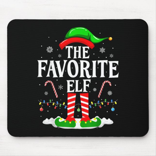 The Favorite Elf Funny Xmas Matching Family Christ Musmatta (Framsidan)