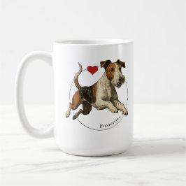 The Fearless Earth-Dog: Classic Fox Terrier Kaffemugg