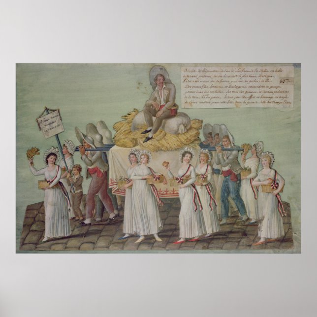 The Feast of Agriculture in 1796 at Paris Poster (Framsidan)