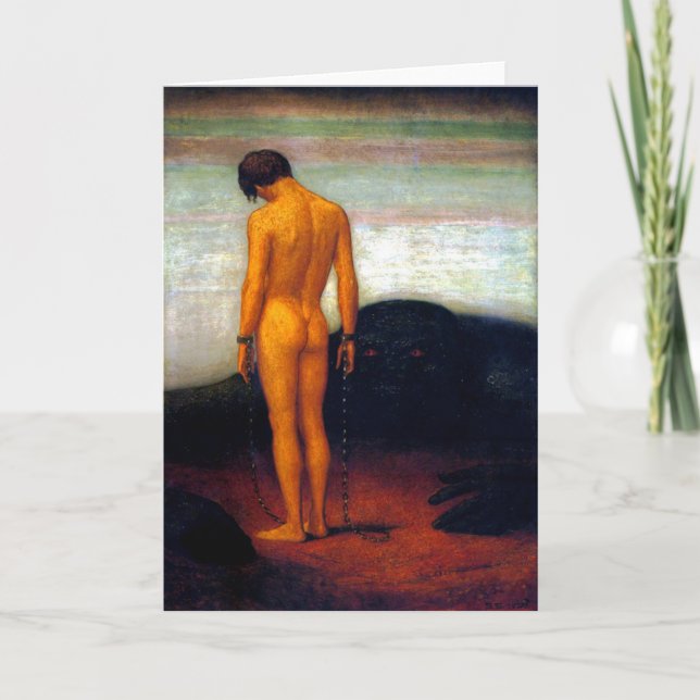 The Feeling of Dependence Fine Art Greetings Card Kort (Framsida)