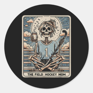 The Field Hockey Mom Tarrot Card Runt Klistermärke
