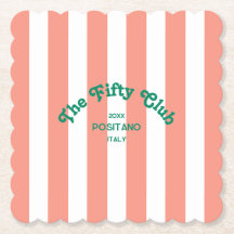 The Fifty Club Peach Beach Stripe 50-årsdag