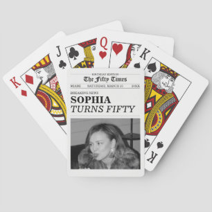 The Fifty Times Newspaper 50-årsfest Casinokort