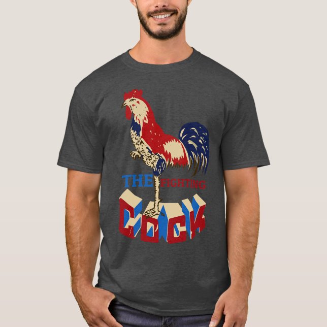 The Fighting Rooster T Shirt (Framsida)