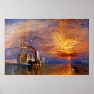 The Fighting Temeraire av J.M.W. Turner Poster