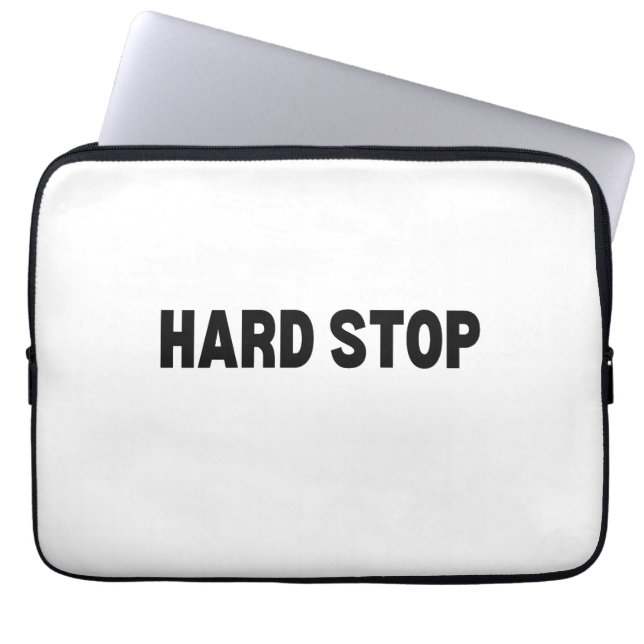 The Final Buffer | Hard Stop Padded Laptop Sleeve (Framsidan)