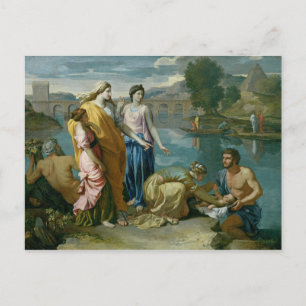 The Finding of Moses, 1638 Vykort