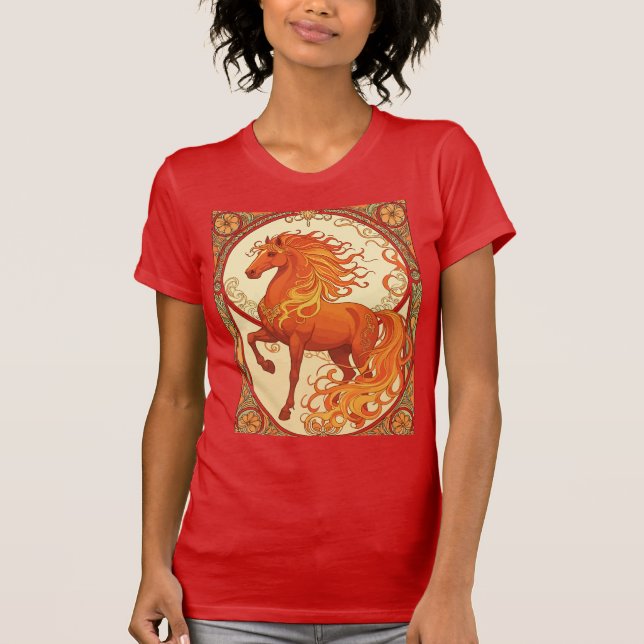 The Fire Horse T Shirt (Framsida)