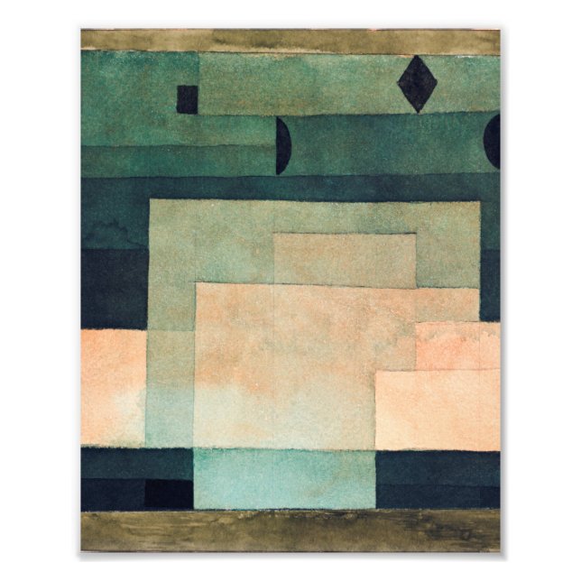 The Firmament Above the Temple (1922) by Paul klee Fototryck (Framsidan)