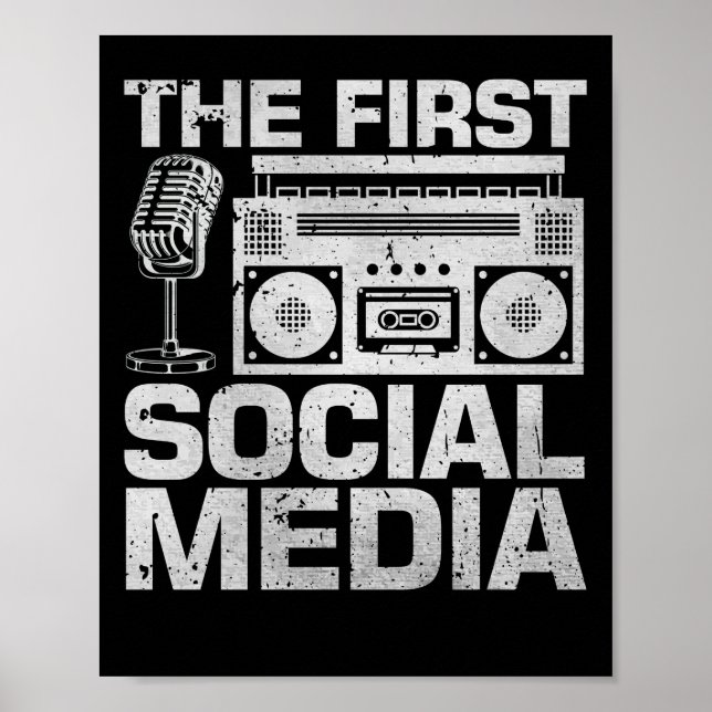 The First Social Media Ham Radio Amateur Radio Ope Poster (Framsidan)