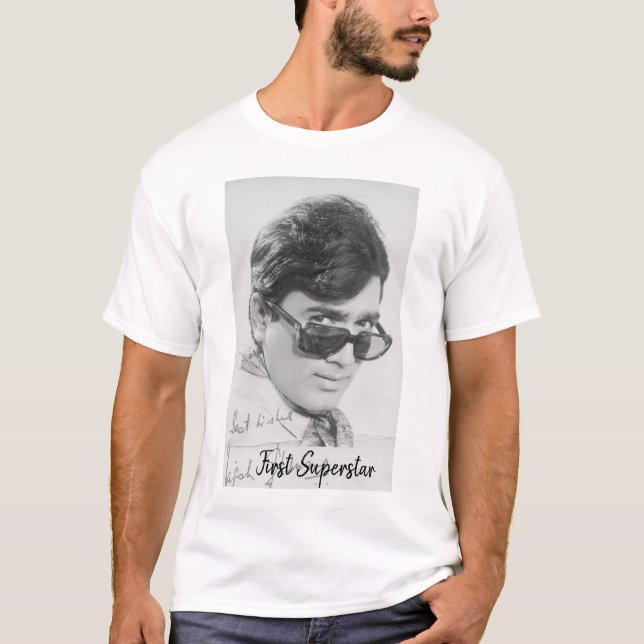 The First Superstar Anand Forever King of Romance  T Shirt (Framsida)