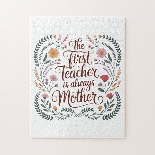 The First Teacher Is Always Mother Pussel (Vertikal)