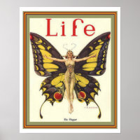 "The Flapper" Art Deco Life Cover 16 x 20