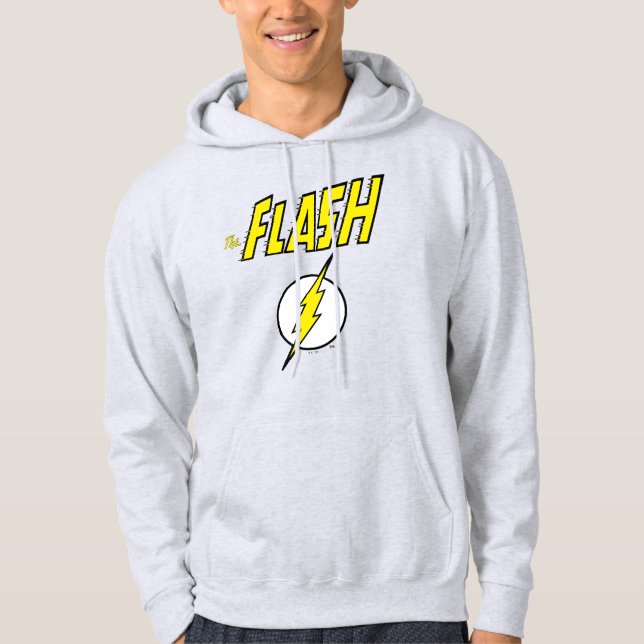 The Flash Name & Lightning Bolt Logo Hoodie (Framsida)