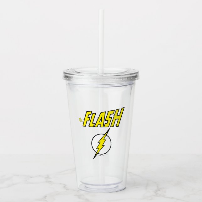 The Flash Name & Lightning Bolt Logo Take Away Mugg (Framsida)