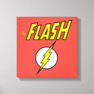 The Flash namn & Blixtlogotyp Canvastryck