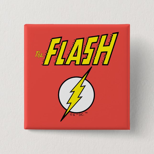The Flash namn & Blixtlogotyp Knapp (Framsida)
