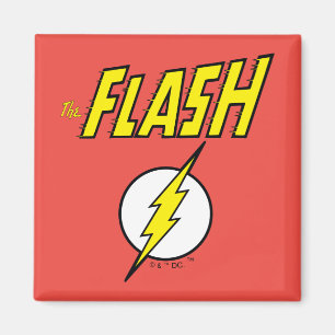 The Flash namn & Blixtlogotyp Magnet