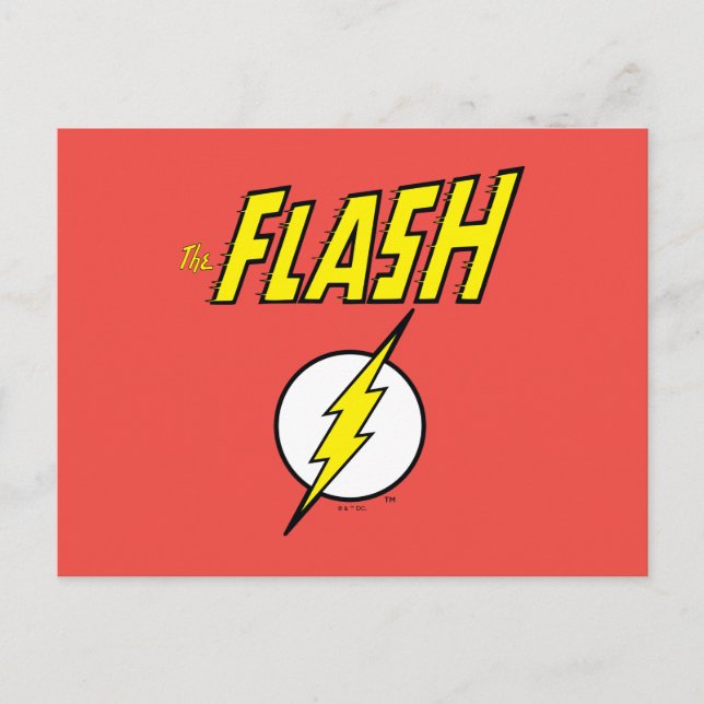 The Flash namn & Blixtlogotyp Vykort (Framsida)