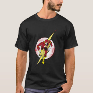 The Flash Speedster-ikon Fet Röda Blixtemblem T Shirt