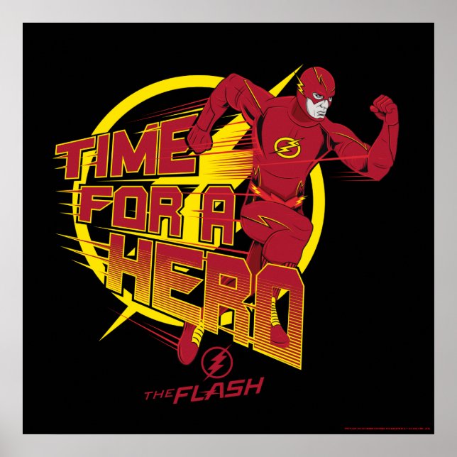 The Flash | "Time For A Hero" Graphic Poster (Framsidan)
