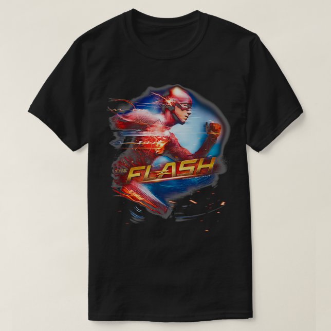 The Flash TV Series Fastest Man  T Shirt (Design framsida)