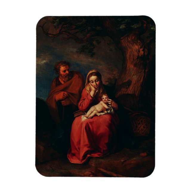 The Flight into Egypt by Abraham Bloemaert  Magnet (Vertikal)