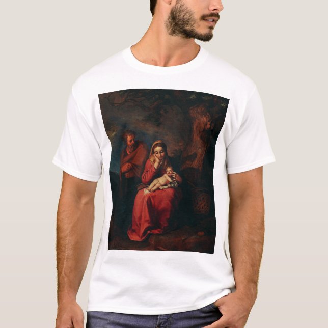 The Flight into Egypt by Abraham Bloemaert  T Shirt (Framsida)