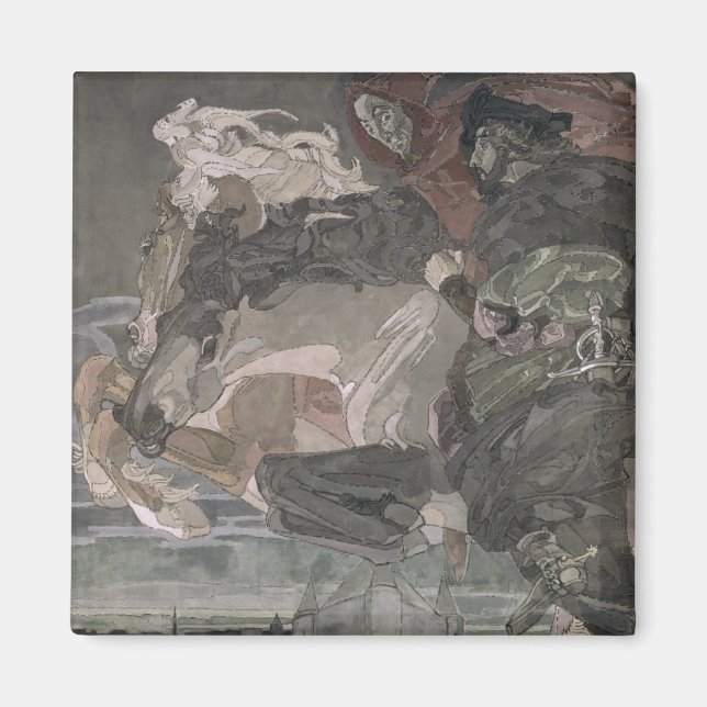 The Flight of Faust and Mephistopheles, 1896 Magnet (Framsidan)