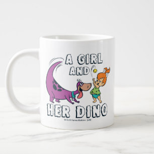 The Flintstones Pebbles & Dino Play Ball Jumbo Mugg