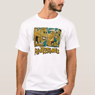 The Flintstones   Retro Comic Character Panels Tee