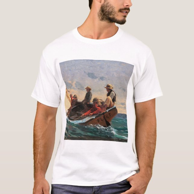 The Flirt (1874) by WinslowHomer. T Shirt (Framsida)