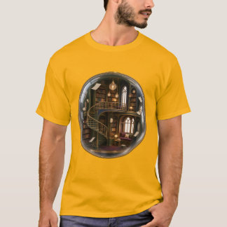 The Floating Library Surreal Fantasy Art T Shirt