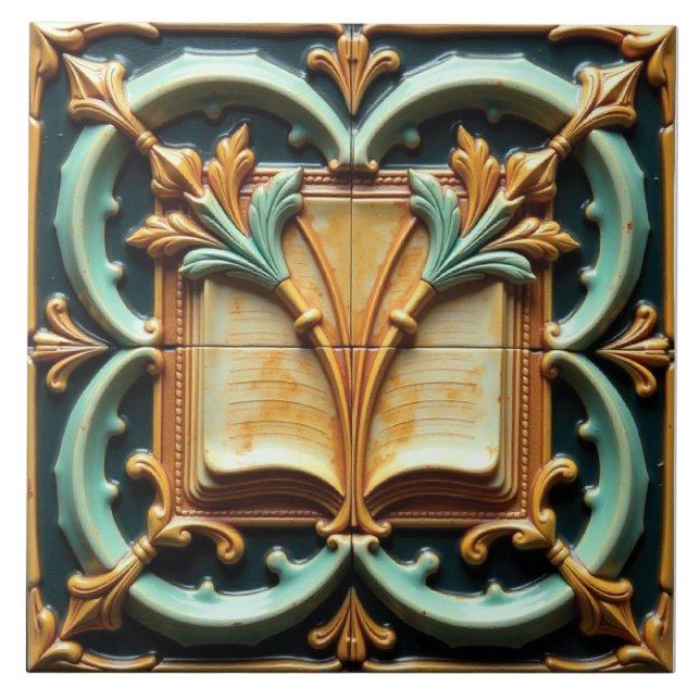 The Floral Codex Kakelplatta (Framsidan)