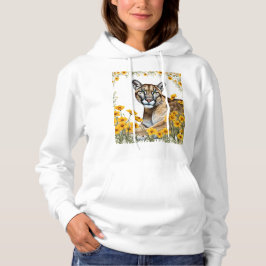 The Florida Panther Side View with Coreopsis  T Shirt