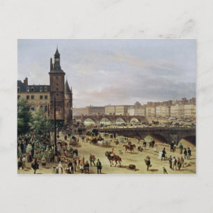 The Flower Market, 1832 Vykort