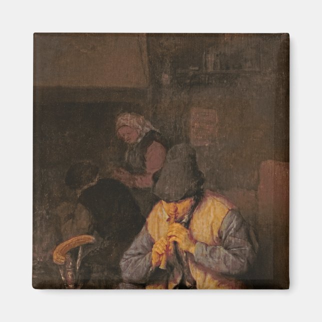 The Flute Player, 1700-talet Magnet (Framsidan)