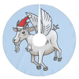 The Flying Christmas Goat Julgransmatta Borstad Polyester
