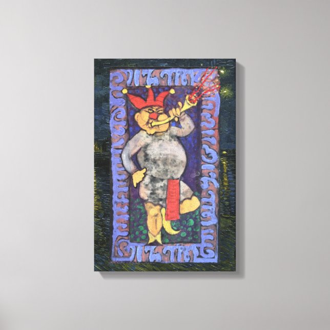 The Fool Tarot-kort Canvastryck (Framsida)