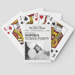 The Forty Times Newspaper 40-årsfest Casinokort
