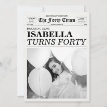 The Forty Times Newspaper 40-årsfest