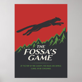 The Fossa's Game Wildlife Strategi Poster