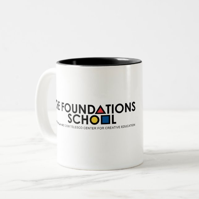 The Foundations School at CCE Mug Två-Tonad Mugg (Framsida vänster)