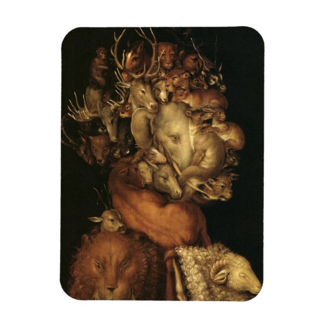 The Four Elements: Earth - Giuseppe Arcimboldo Magnet (Vertikal)