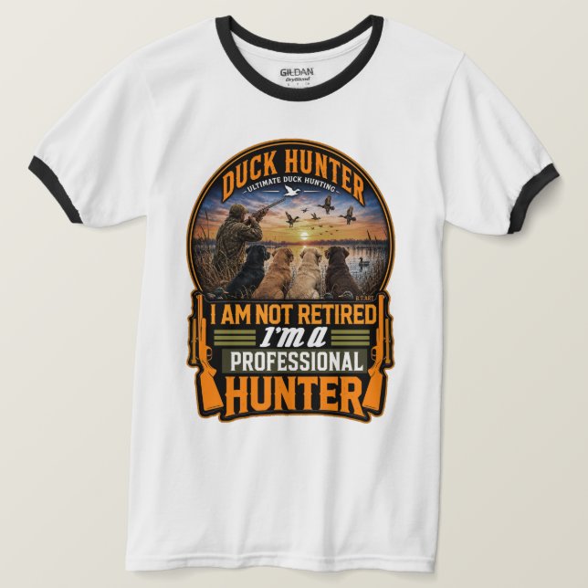 The Four Retrievers – Andjakt  T Shirt (Design framsida)